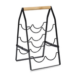 Raft portabil pentru vinuri, 6 sticle