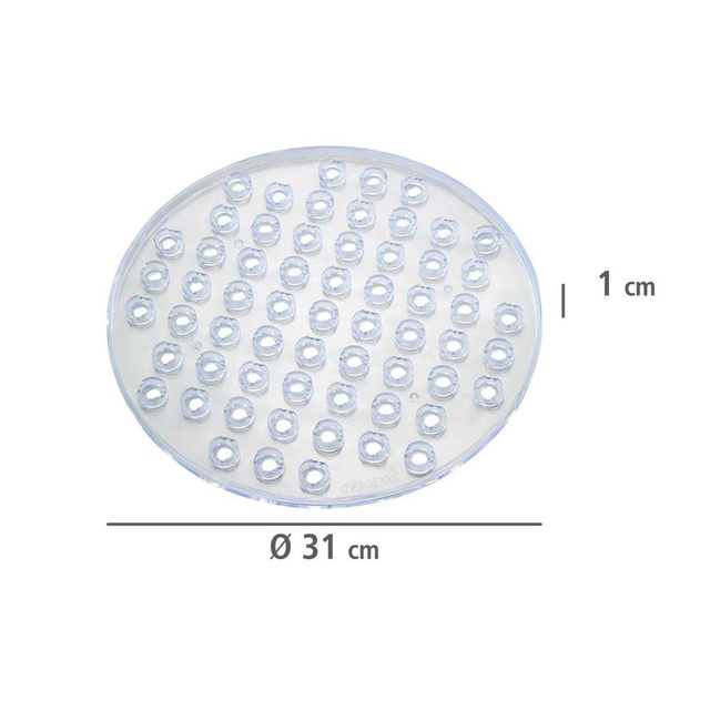 Covoras rotund pentru chiuvetă Kristal WENKO, protecție transparentă reduce stropirea cu apă