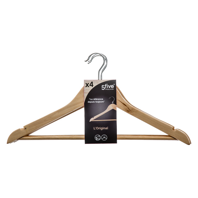 Set 4 umerase din lemn