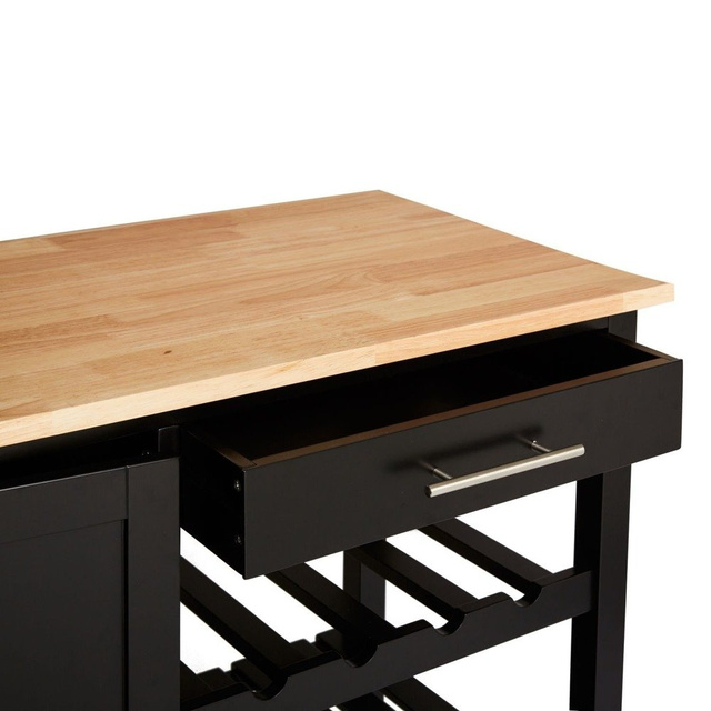 Cărucior de bucătărie cu rafturi, 48x100x88 cm