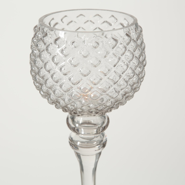 Set 3 sfeșnice din sticlă, Manou