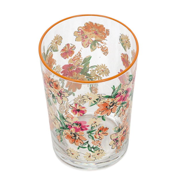 Pahar mare cu model floral, 510 ml