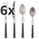 Set de tacamuri TAMARIS pentru 6 persoane, inox