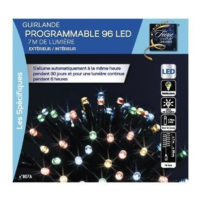 Ghirlanda luminoasa, decorativa, 96 LED-uri
