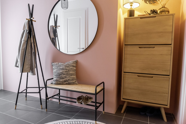 Dulap pentru încălțăminte cu raft din bambus, 80 x 50 x 33,5 cm, Loft, WENKO