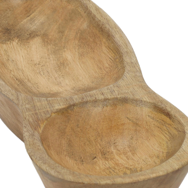 Tava de gustare din lemn de mango