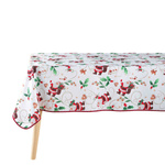 Fata de masa de Craciun imprimata NOEL, alba