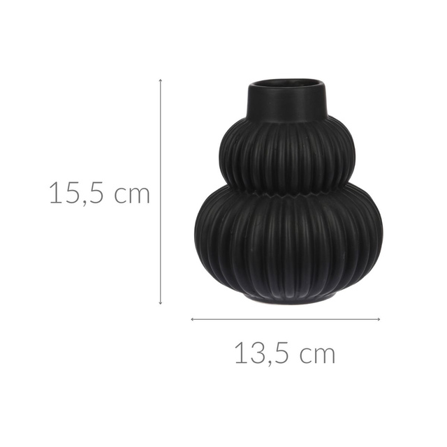 Vaza cu flori OVALA, ceramica, 15,5 cm