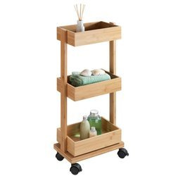 Cărucior de baie TORTONA, 3 nivele, WENKO