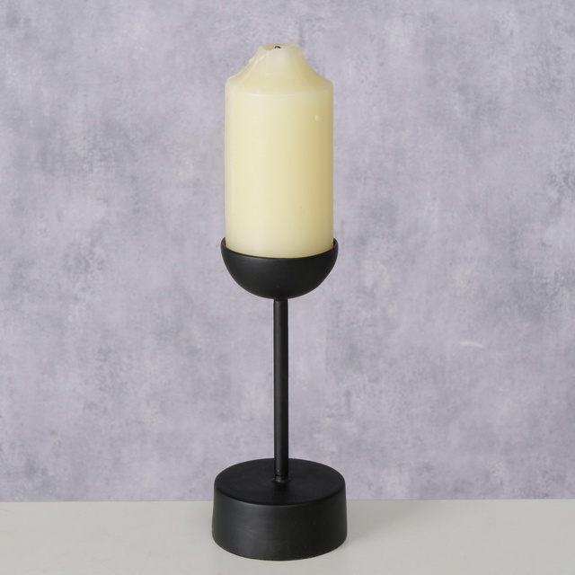 Suport de lumanare metalic pentru o singura lumanare VIMO, 20 cm