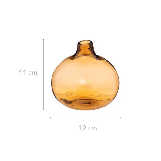 Vaza din sticla colorata, Ø 12 cm