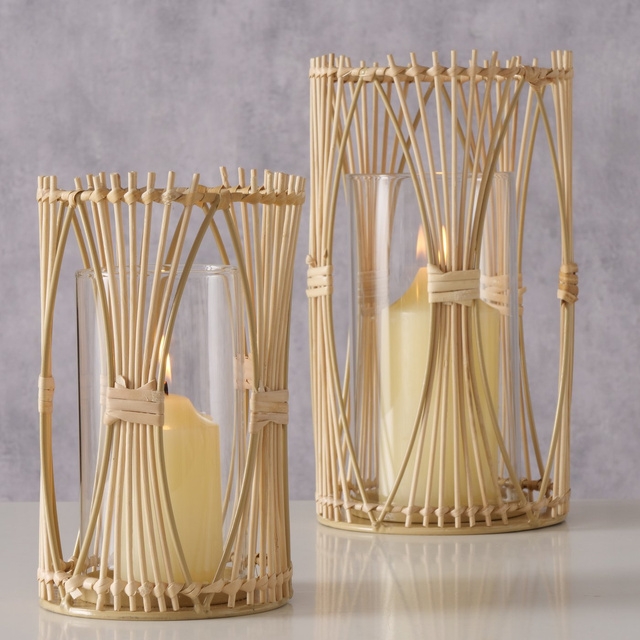 Set 2 suporturi pentru lumanare boho Eireen