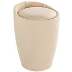 Pufa CANDY BEIGE - coș de rufe, 2 în 1, WENKO, bej