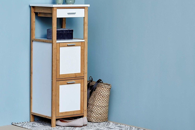 Bibliotecă pe două niveluri cu sertar FINJA, Wenko