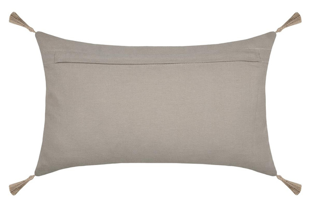 Pernă decorativă HEMERA cu franjuri, 50 x 30 cm