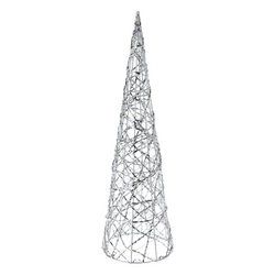 Brad de Crăciun din sârmă, figură cu LED de 40 cm