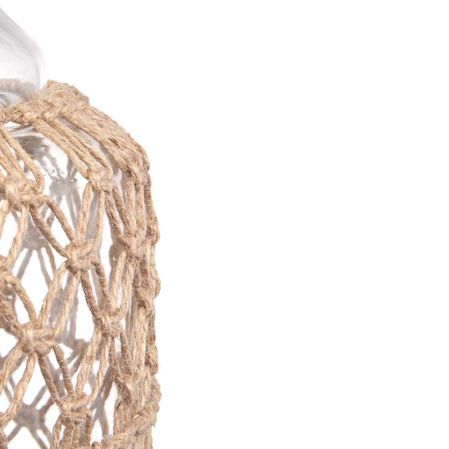 Sticlă decorativă cu șnur împletit