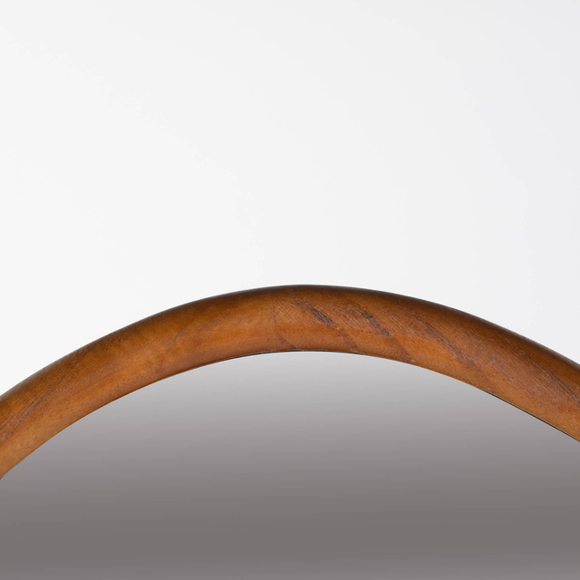Oglindă suspendabila asimetrică OLM, ramă din lemn de paulownia, 44,5 x 75 cm