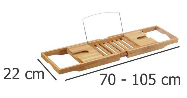 Raft de baie pentru cadă, 100% bambus, ZELLER