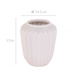 Vaza ceramica cu nervuri, 17 cm