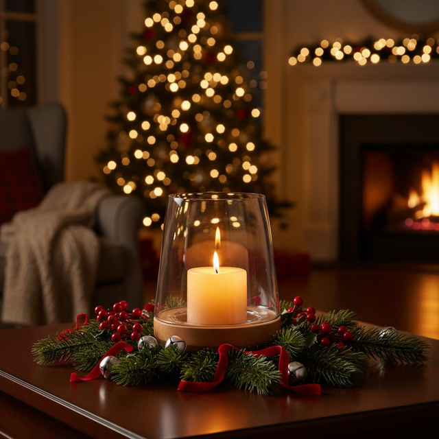 Lampă cu suport din lemn, 23 cm