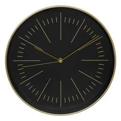 Ceas de perete modern Edith, negru, Ø 30 cm