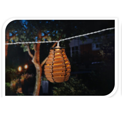 Ghirlanda usoara, 10 felinare din ratan