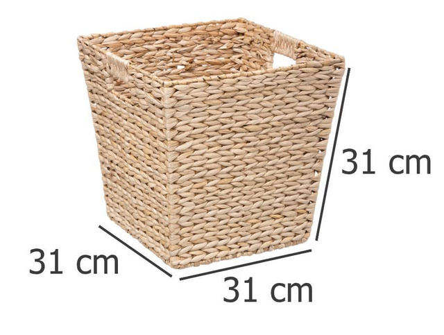 Cos pentru cosmetice, 31 x 31 cm, iarba de mare