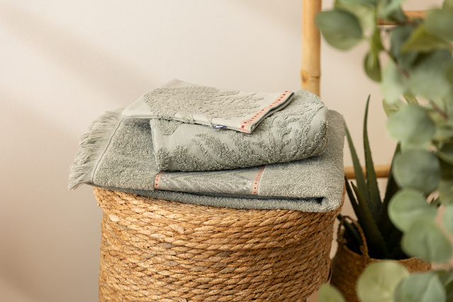 Set de 3 prosoape de baie WILD ROMANCE, bumbac, 400 g/m²