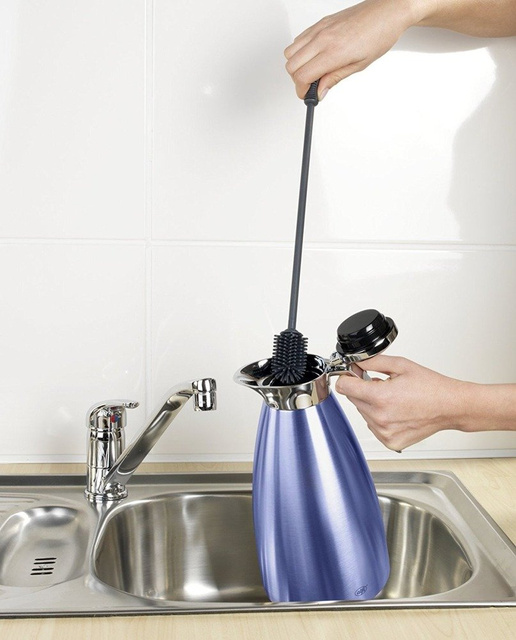 Perie de silicon pentru cupe, pahare, 38 cm, WENKO, antracit.