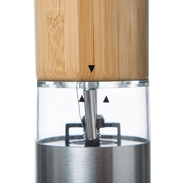Râșniță electrică pentru sare și piper, bambus