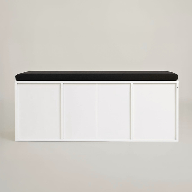 Dulap pentru pantofi cu loc de șezut PORTA, 103 x 30 x 46 cm