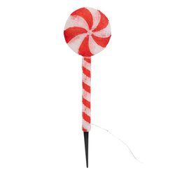 Lampă solară de Crăciun, cu țeavă, 65 cm