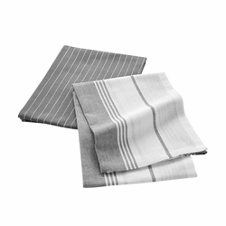 Prosoape de bucatarie din bumbac GRAND CHEF, gri, 2 bucati