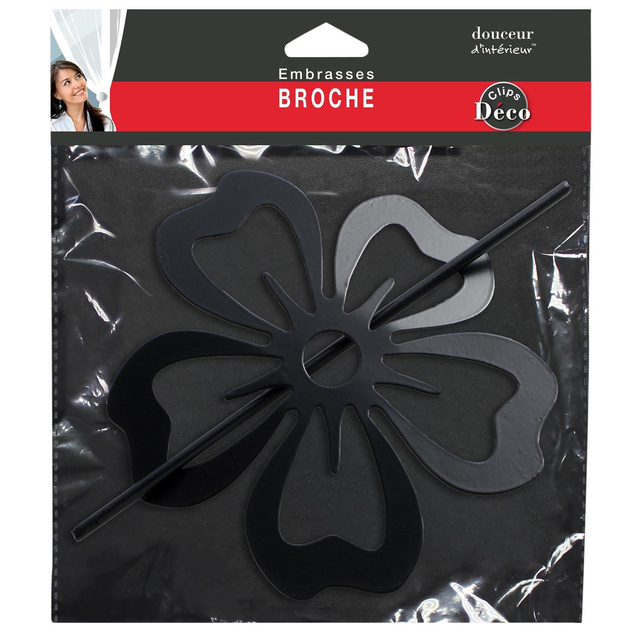 Clip pentru perdea cu flori, 1 buc