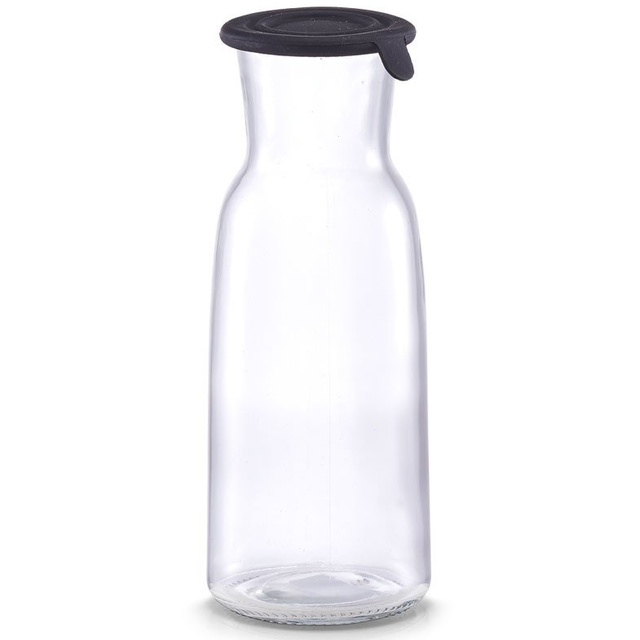 Carafa de sticlă cu capac din silicon, 700 ml