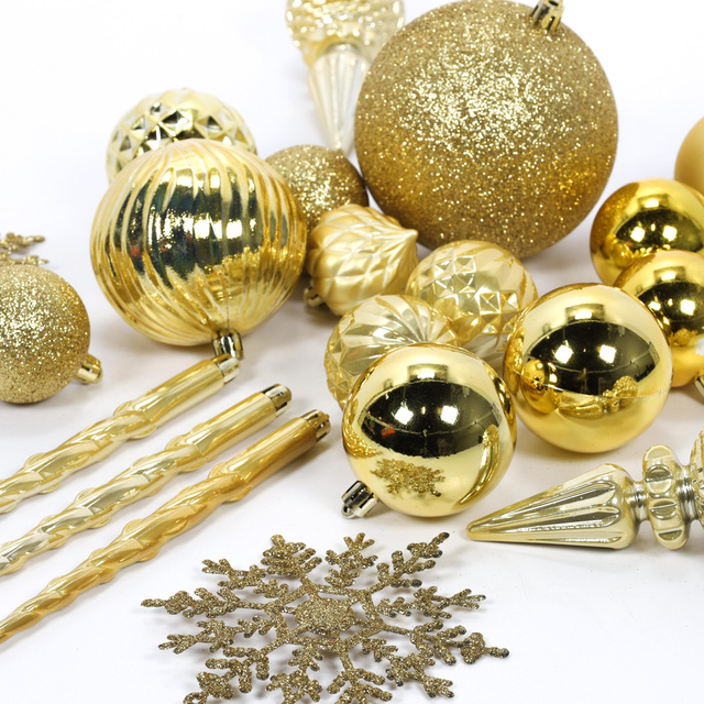 Set de ornamente de Crăciun, 57 buc.