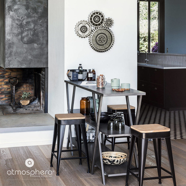 Ceas de perete, 4 știfturi dințate, Ø 58 cm