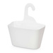 Coș alb pentru duș, 14,5 x 28 x 31,5 cm