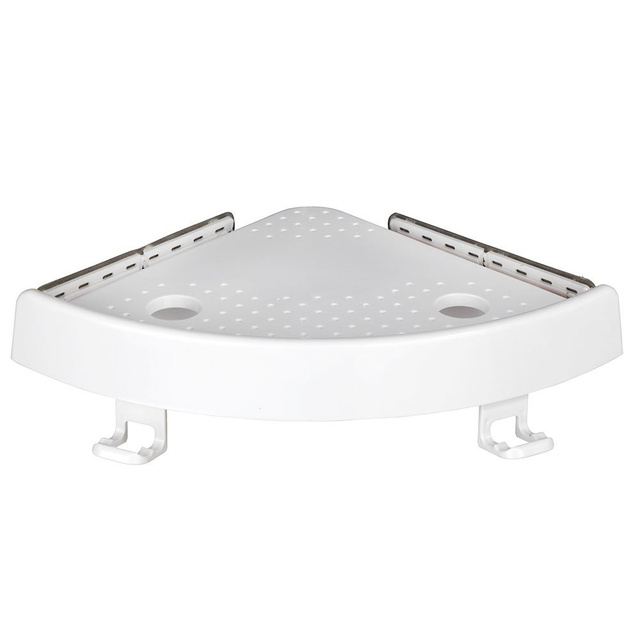 Raft baie cu montare pe colt, Alb, Allstar