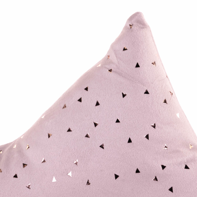 Perna decorativa din catifea cu model metalic