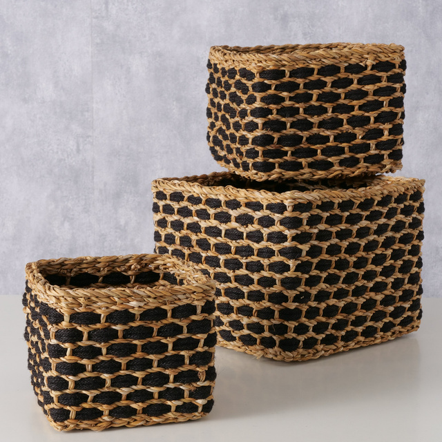 Set coșuri decorative NURA, 3 buc diferite dimensiuni