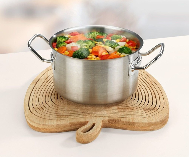 Coș pliant pentru fructe,Bambus, 30x22,5 cm