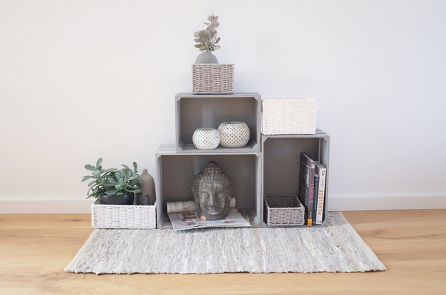 Set cosuri depozitare Zeller, 2 bucati, Bej