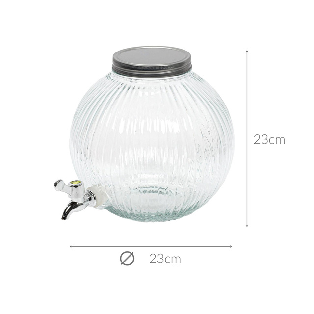 Dozator rotund de apa, sticla, 5500 ml