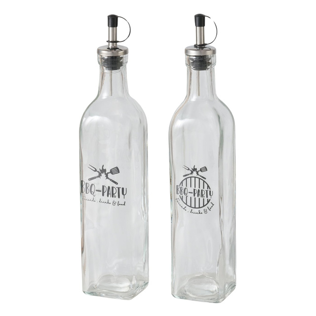 Sticle pentru dressing cu dozator BBQ, 500 ml, set 2 buc.