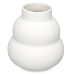 Vaza WIDE ceramica, forma bule, alba
