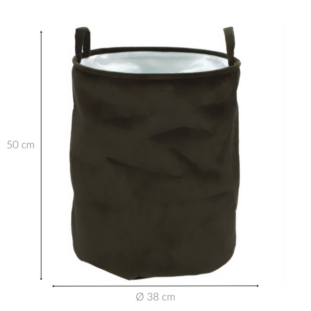 Coș pentru jucării din material, Ø 38 x 50 cm