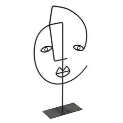 Decor metalic FACE ARTY, 38 cm