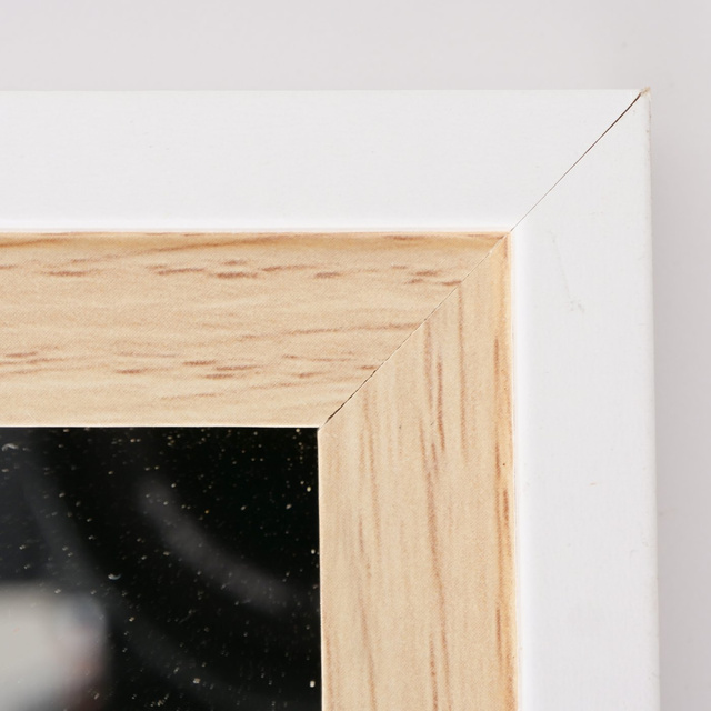 Oglindă Chason, Oglindă de perete, H 118 cm, L 34 cm, MDF, Oglindă din sticlă amestec de culori